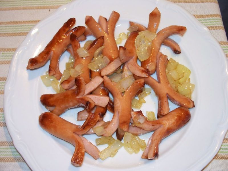 Жареные Сосиски Рецепт