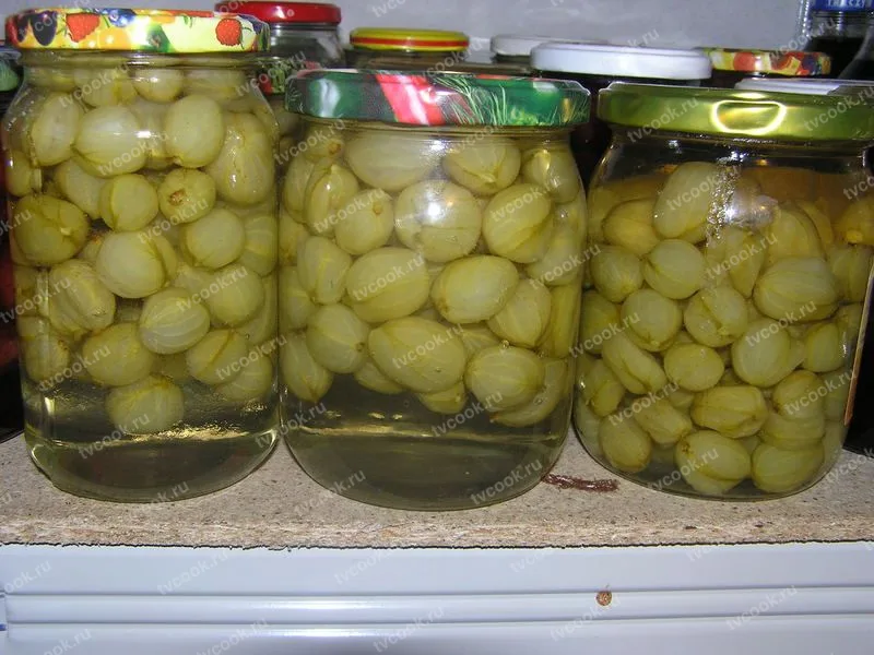Компот из крыжовника с апельсином на зиму