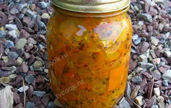 Салат из кабачков с помидорами на зиму