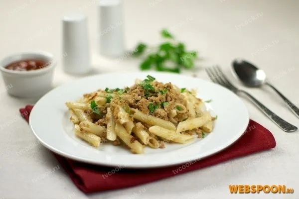 Макароны по-флотски с фаршем