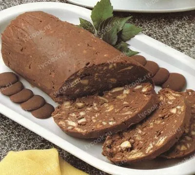 Шоколадная колбаска из печенья – тот самый вкус из детства