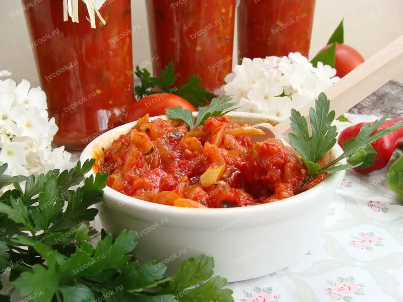 Соус из перца и кабачков на зиму