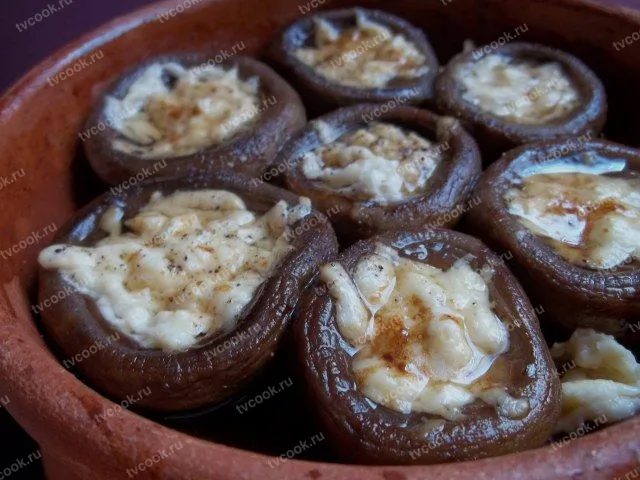 Шампиньоны с сыром – запечённые в духовке