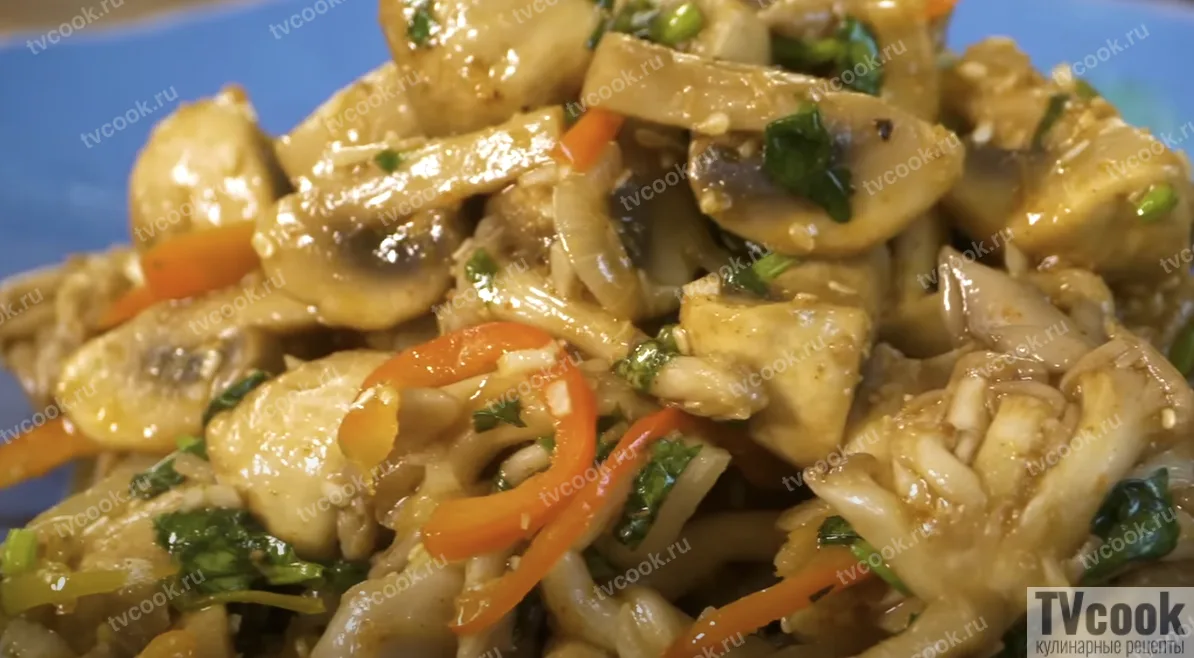 Маринованные шампиньоны по-корейски