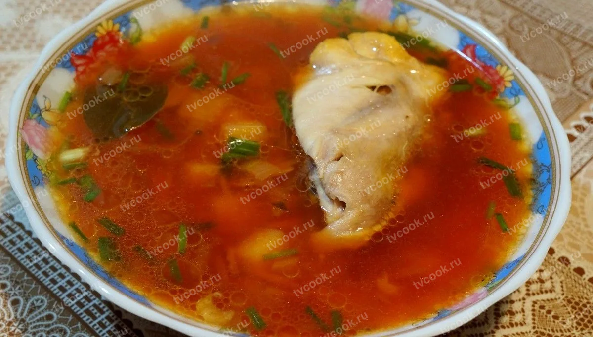 Борщ с курицей