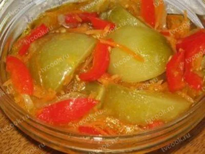 Лечо из зелёных помидоров