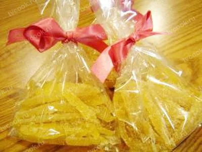Цукаты из лимонных корочек