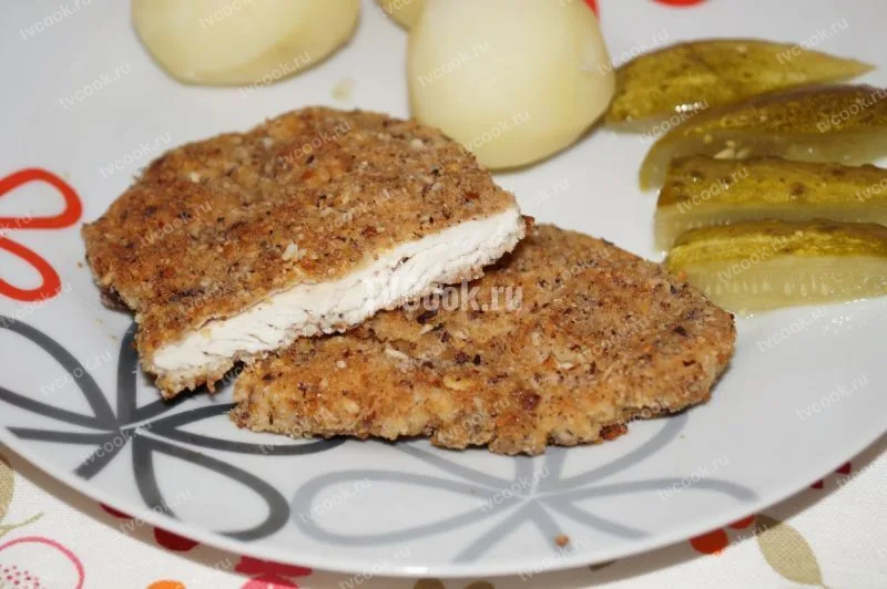 Курица по-арабски в ореховой панировке