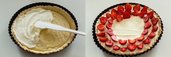 Песочный пирог с начинкой и ягодами