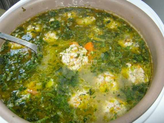 Суп с фрикадельками в мультиварке — рецепт с фото