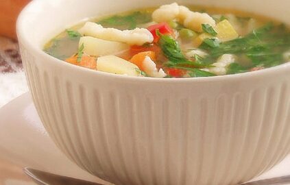 Ингредиенты для супа с клёцками: