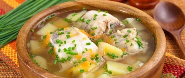 Рыбный суп из филе минтая рецепт