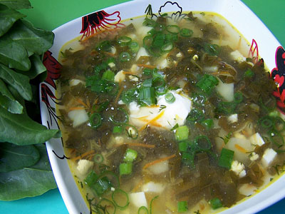 Щавелевый суп с яйцом (классический рецепт)