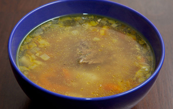 Пошаговое приготовление суп с гречкой и курицей «Шахтерский» с фотографиями