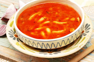Суп из стручковой фасоли с овощами