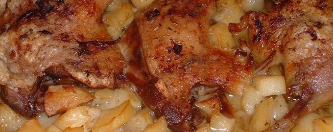 Курица с картошкой в духовке в фольге