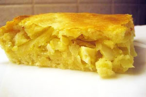 Пирог из жидкого теста с зеленым луком и кунжутом. Домашний шедевр из простых продуктов!