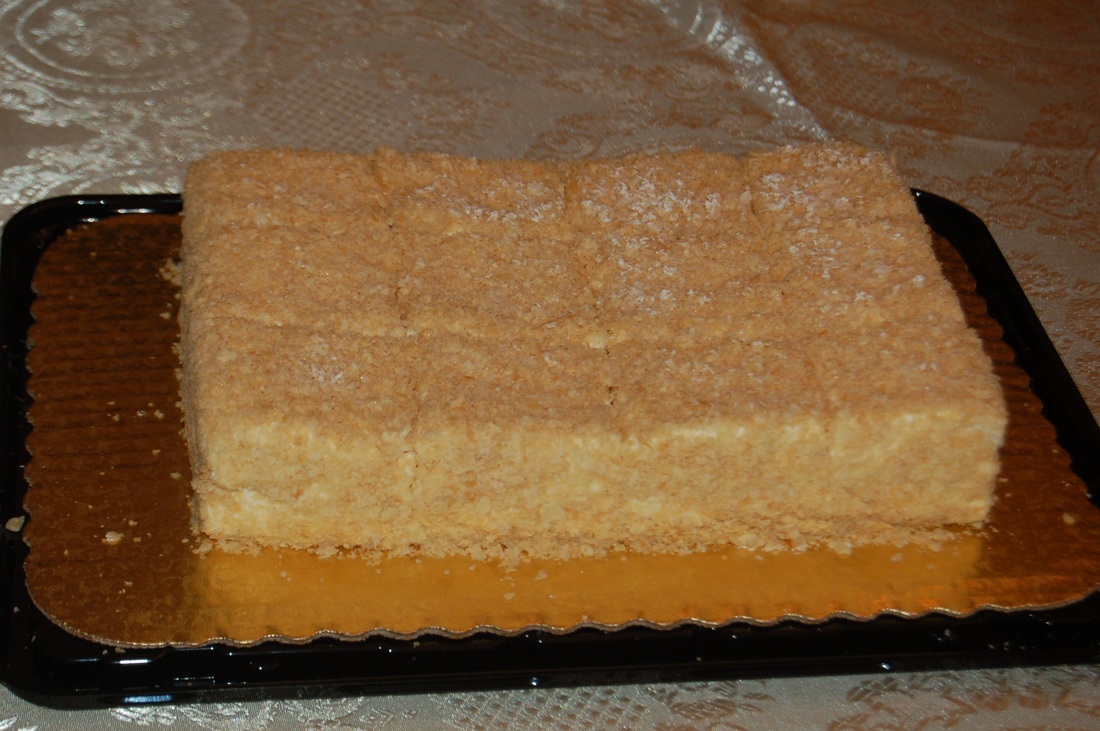 Торт Наполеон из слоеного теста