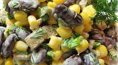 Рецепты салатов с сухариками