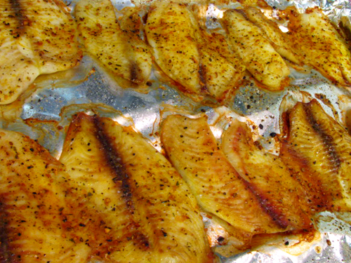Как приготовить рецепт Филе рыбы с сыром в духовке