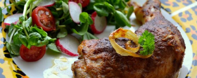 Вкусные куриные окорочка в духовке – пошаговый фото рецепт