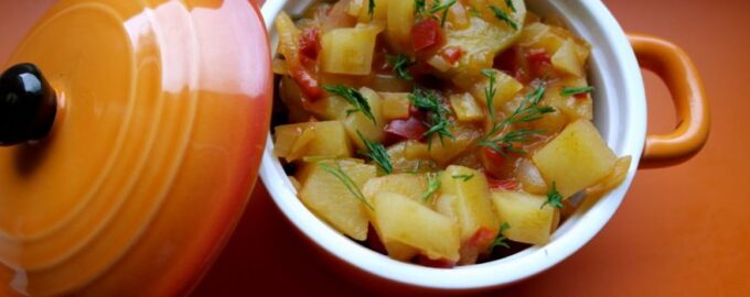 Рецепт кабачков с картошкой в мультиварке
