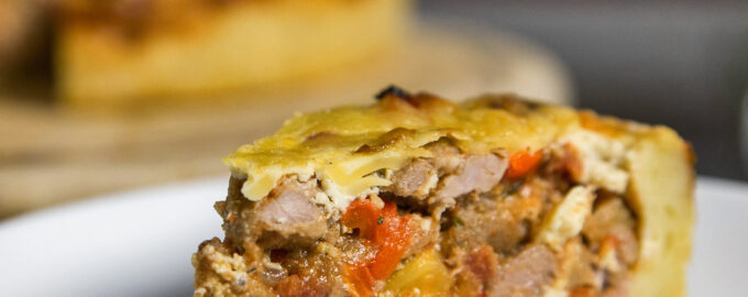 Как приготовить пирог с мясом и картошкой в духовке: рецепт с фото пошагово