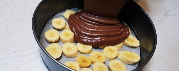 Простой пирог с бананами