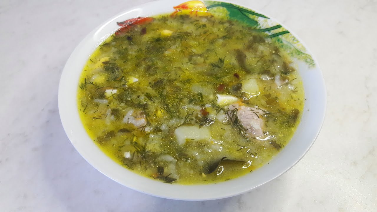 Зелёный борщ с щавелем и яйцом рецепт с фото пошагово