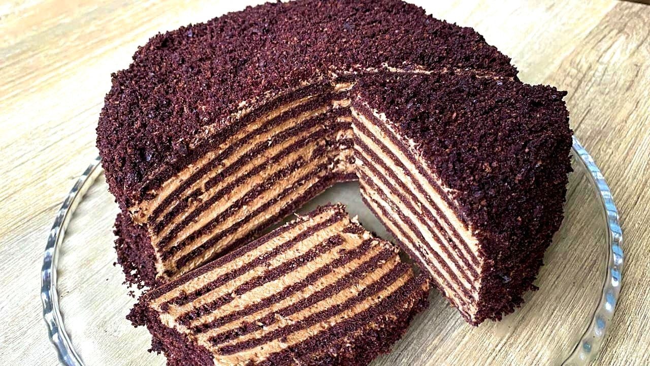 Бисквитный шоколадный торт рецепт с фото пошагово в домашних условиях