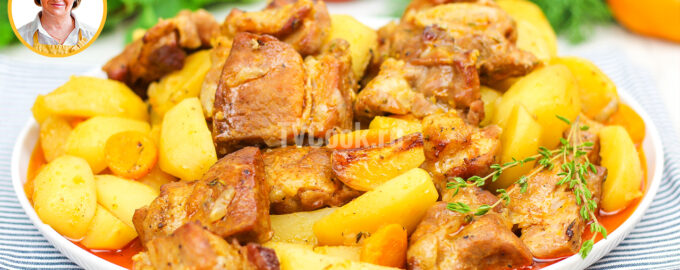Рецепт вкусной курицы в духовке кусочками с картошкой пошагово с фото